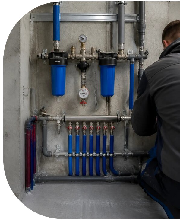 Монтаж систем холодного водоснабжения в Осинниках от 5484 р. | АПаруса-Снн
